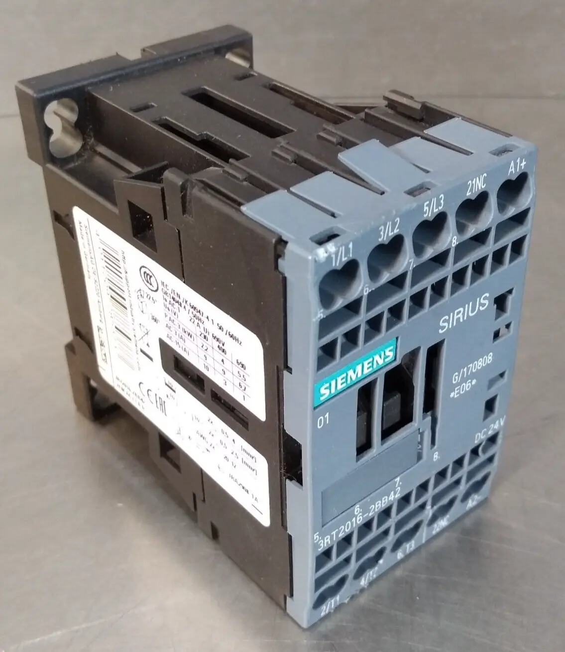 Siemens 3RT2016-2BB42 Contactor Loc 4E26