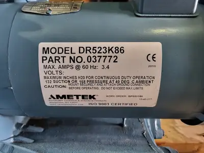 New | in-Stock AMETEK DR523K86 Parts (Hydraulics and Pneumatics) British Columbia CA | Lenmark #271290
