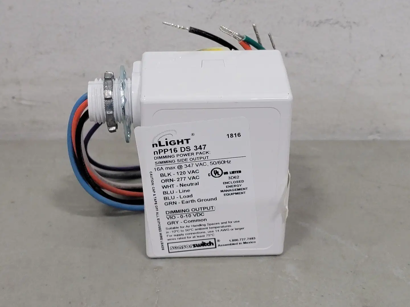 NEW ACUITY CONTROLS NPP16 DS 347