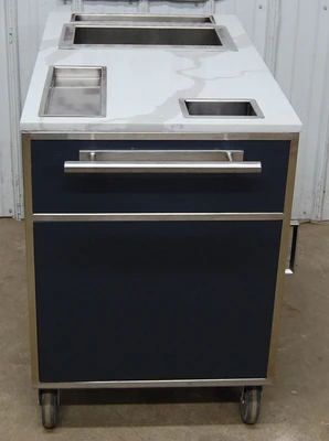 142-1102 Mobile Coffee Wine Liquor Portable Bar Cart