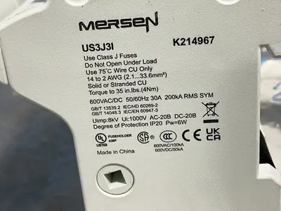 Used MERSEN US3J3I Fuse Accessories Ohio US | HGR 24 #1550051