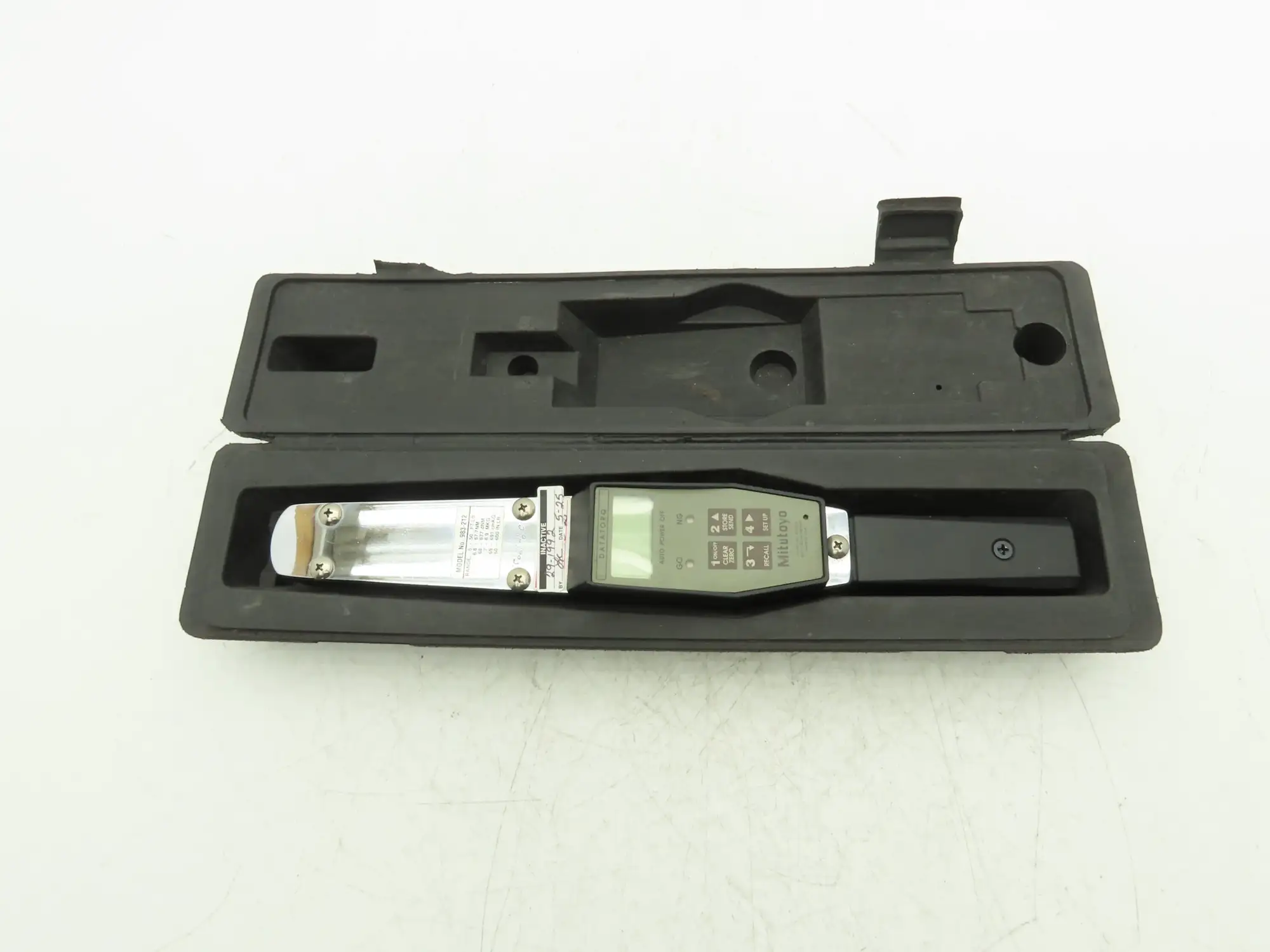 Mitutoyo Datatorq 983-212 Digital Torque Wrench 5-50 Ft-Lb 3/8" Drive -No Cable