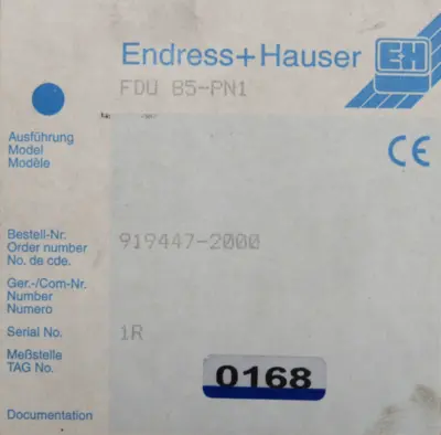 NEW ENDRESS HAUSER FDU 85-PN1 ULTRASONIC SENSOR PROSONIC FDU85PN1