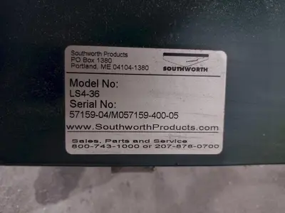 USED SOUTHWORTH LS4-36
