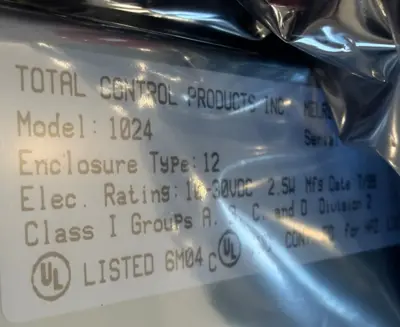 NEW TOTAL CONTROL PRODUCTS 1024