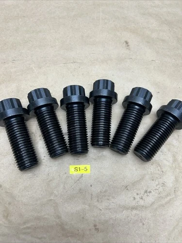 (6) EMP 170M Flanged Bolt Screw Black Alloy Steel See Photos For Size NNB