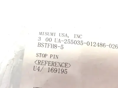 New | in-Stock MiSUMi Spherical Head Stop Pin, Male Thread, 8mm Dia. 20-PACK Work Stops Michigan US | Maverick Industrial Sales #1393029