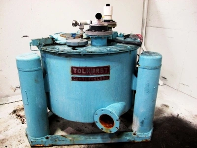Tolhurst 40 x 24 perforate basket centrifuge, SS.
