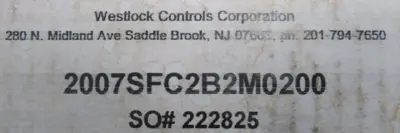 NEW WESTLOCK 2007SFC2B2M0200 POSITION MONITOR