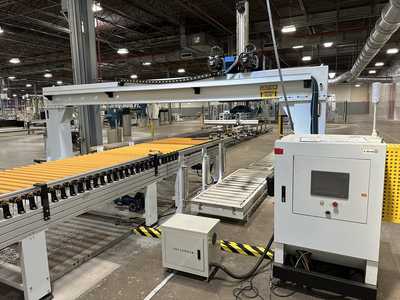 Weeke Models Optimat BST503 and BST507 CNC Through Feed Boring Line