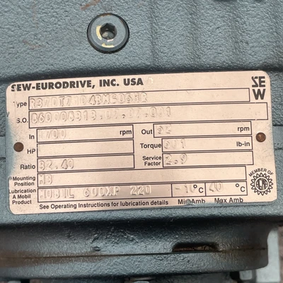 New | in-Stock SEW-EURODRIVE R37DT71D4BMG05HR Misc Industrial Equipment California US | Davliegogo LLC #1730134