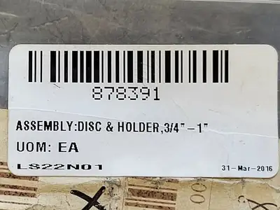3/4in. to 1in. Disc and Holders (Bag of 8)
