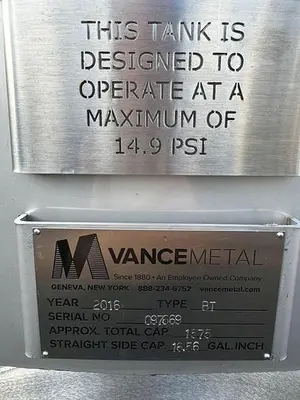 USED VANCE METALS USA 50 BBT