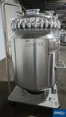 USED Pfaudler 600 Liter Pfaudler Glass Lined Receiver Tank, 50#