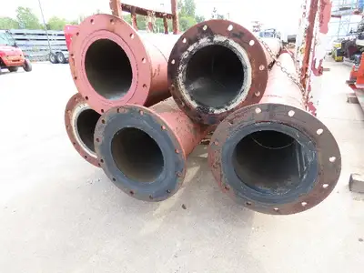 DUR-ROK Ceramic Basalt Cast Pipe Culvert for Abrasive Material Conveying 12"x18'