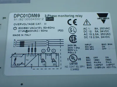 NEW CARLO GAVAZZI DPC01DM69