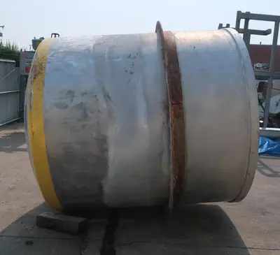 SPC8794  Tank 1500 gallon vertical tank, Stainless Steel, dish