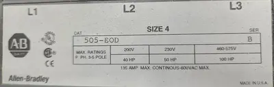 USED ALLEN-BRADLEY 505-EOD