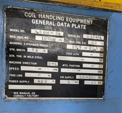 RUESCH 24" x 5.00" x 10,000# Slitting Line (14701) SLITTING LINES | Machinery International LLC (23)