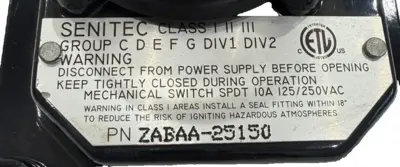 NEW SENITEC ZABAA-25150 VALVE POSITION INDICATOR DEVICE ZABAA25150