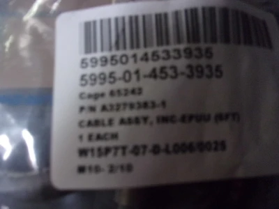 NEW CABLE ASSEMBLY SPECIAL PURPOSE, ELECTRCAL