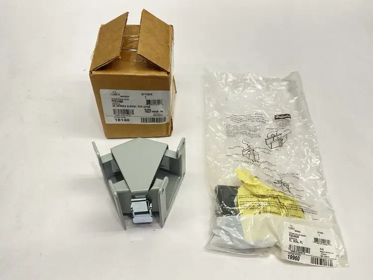 New | in-Stock HOFFMAN 45 DEGREE LAY-IN WIREWAY ELBOW 2.5" X 2.5" GRAY STEEL TYPE 12 Valves/Fittings | Maverick Industrial Sales #1100375