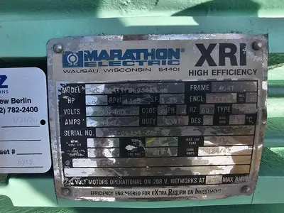 USED MARATHON ELECTRIC VC 404TTFS6086AN