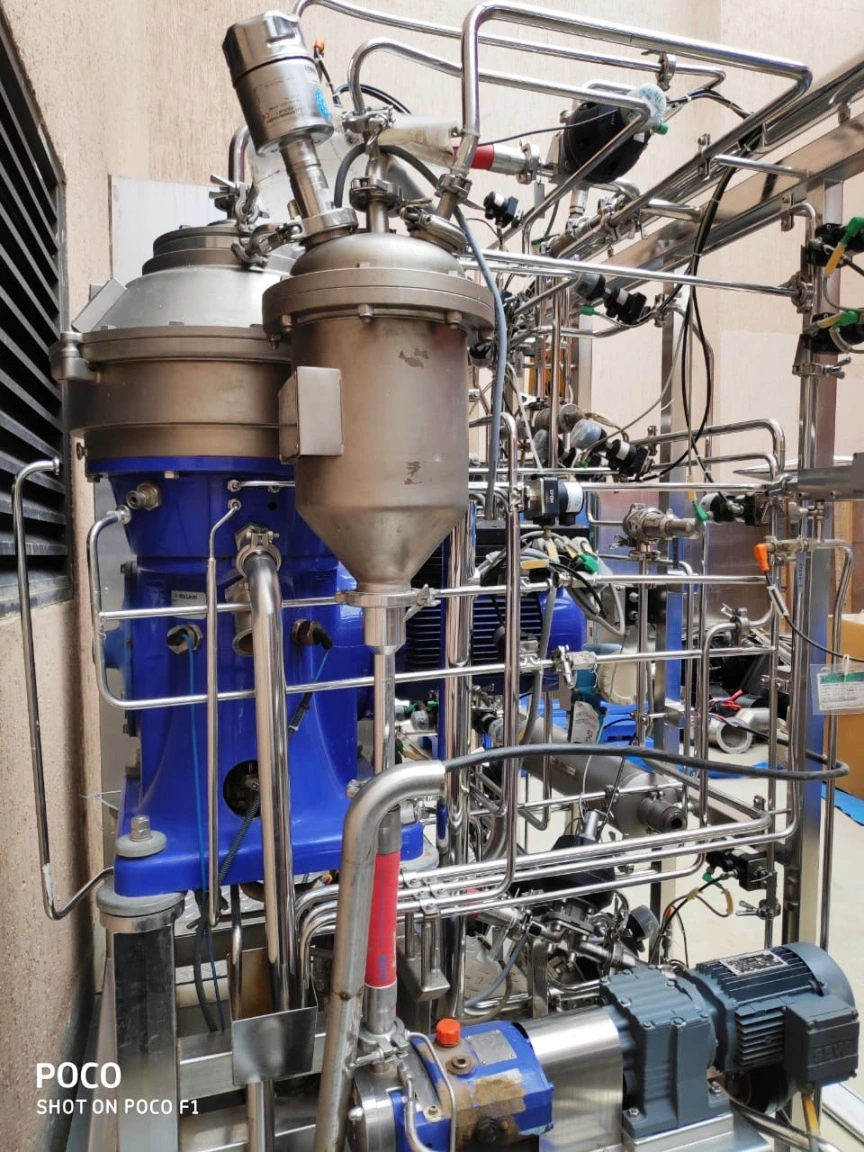Alfa-Laval Culturefuge 100 biotech clarifier centrifuge skid, 316L SS.