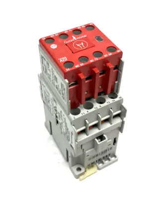 USED ALLEN BRADLEY SER. C GUARDMASTER SAFETY CONTACTOR 3NO, 3NO 2NC