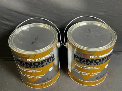 Penofin Penetrating Oil Finish for Hardwood - 128 oz per can; 2 cans (256 oz total) Brazilian Rosewood Oil