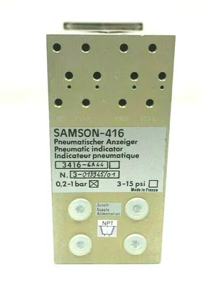 NEW SAMSON SERIES 420 TYPE 3416 PNEUMATIC INDICATOR SAMSON-416