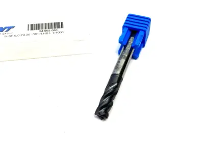 54002060 | WNT  Corner Chamfer End Mill: 6.00 mm Dia, 13.00 mm LOC, 4 Flute - New – Open box