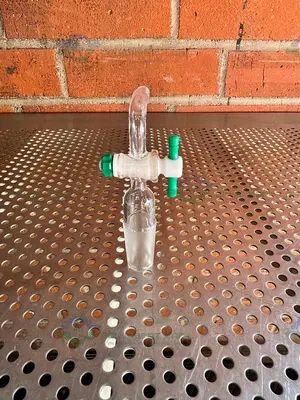 Used CHEMGLASS FLOW CONTROL ADAPTER, 90 DEGREE, 24/40 INNER JOINT, W/ PTFE STOPCOCK Glassware - Other California US | Equipment Lab #1411869