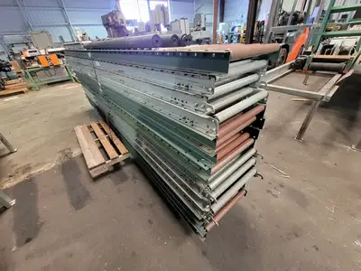 120 x 18 x 2.5 in. Roller Conveyor