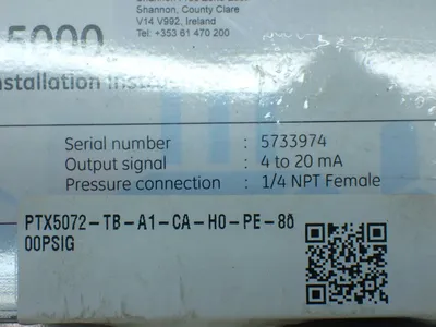 New | in-Stock GE PTX5072TBA1CAH0PE80 Pressure Transmitters Ohio US | HGR 24 #755751