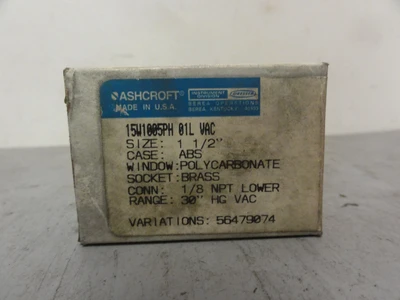 NEW ASHCROFT 15W1005PH 01L