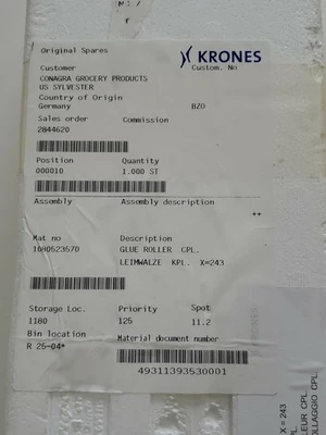 NEW KRONES 1-080-52-357-0