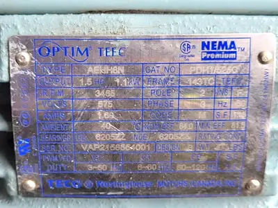 USED TECO-WESTINGHOUSE AEHH8N PDH1/525C