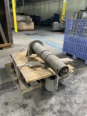 USED INDUCTOTHERM 3 TON STEEL SHEEL FURNACE