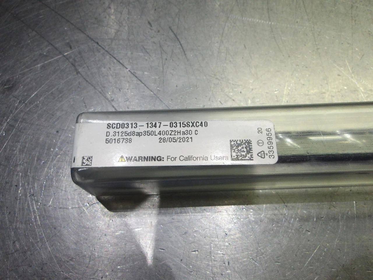 Iscar .313" Coolant Thru Carbide 40xD Drill SCD0313-1347-0315SXC40 (LOC3668A)