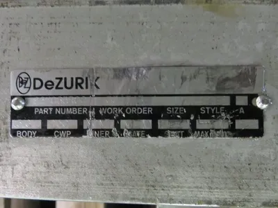 Dezurik 16" Knife Gate Valve Hand Wheel Operated