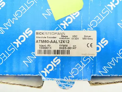 Sick ATM60-AAL12X12 Stegmann Absolute Encoder Steps 4096x4096 10-32V