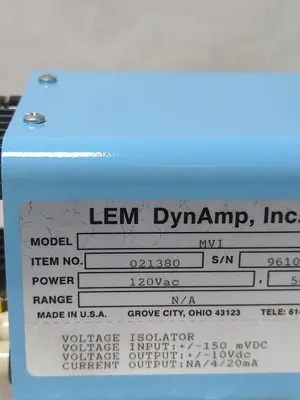 New | in-Stock LEM DYNAMP 021380 MVI Transducers Ohio US | Surplus Asset Holdings #1246844