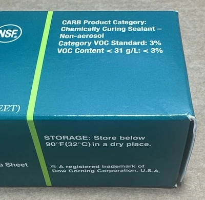 NEW DOW Silicones 732 Aluminum