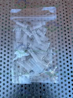 NEW 500 PACK -VWR 76417-174 STERILE 0.5L TUBES & CLEAR INSERTABLE CAPS NON-GRADUATED