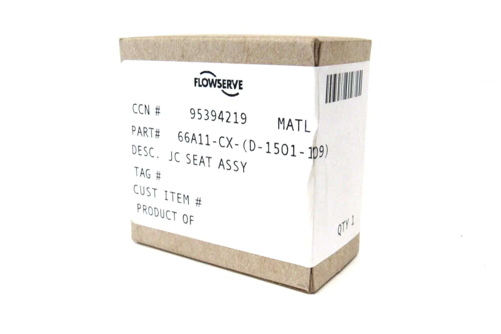 NEW FLOWSERVE 66A11-CX-(D-1501-109) JC SEAT ASSY. 66A11CXD1501109
