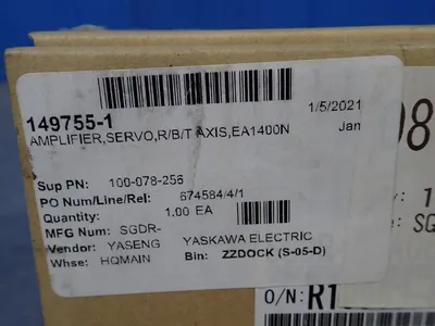 Used YASKAWA SGDRSDA060A01B Servo Drives Ohio US | HGR 24 #802860