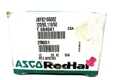 NEW ASCO JKF8210G002 SOLENOID VALVE 120/60 110/50