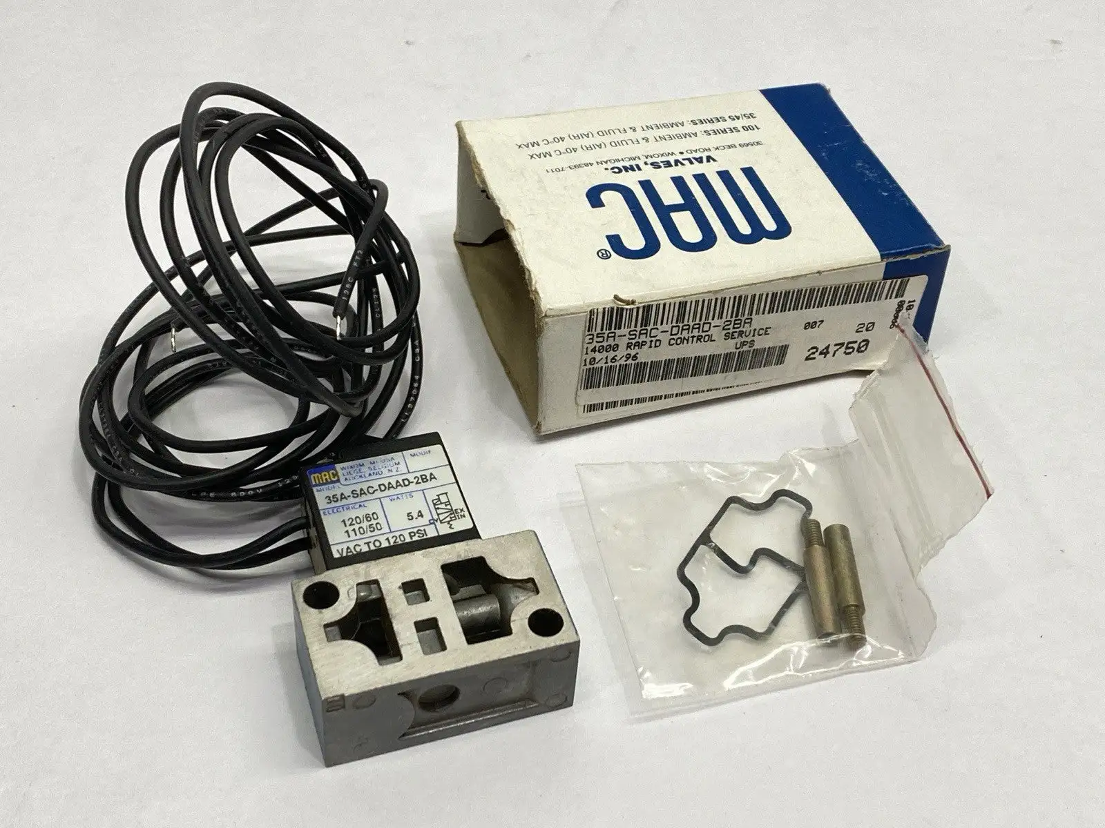 35A-SAC-DAAD-2BA | Mac Valves  35 Series Solenoid Valve 120PSI 110/120V 5.4W - New Other