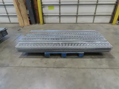 Interlake 9"x 8' Galvanized Steel Pallet Racking Deck 96"D Rack  Lot of 40pcs